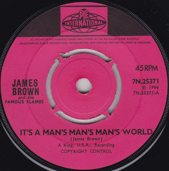 James Brown & The Famous Flames : It's A Man's Man's Man's World (7", Single, 4-p)