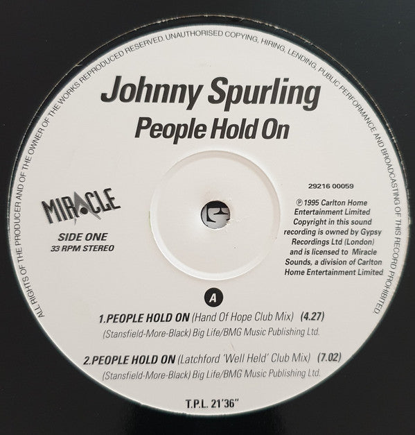 Johnny Spurling : People Hold On (12")