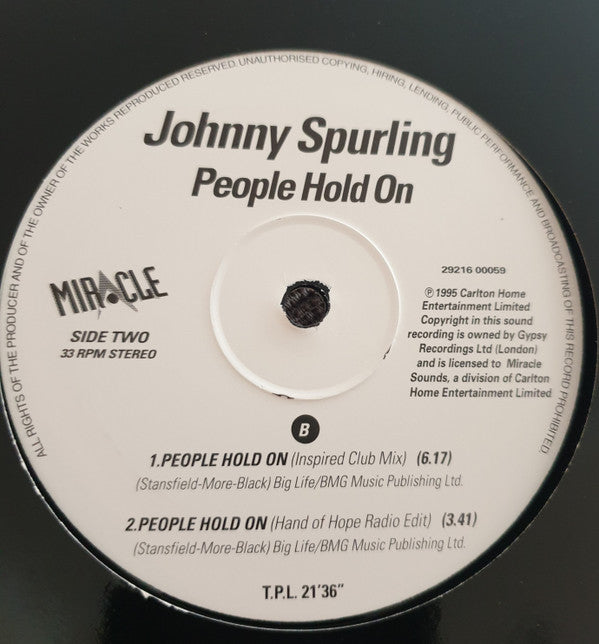 Johnny Spurling : People Hold On (12")
