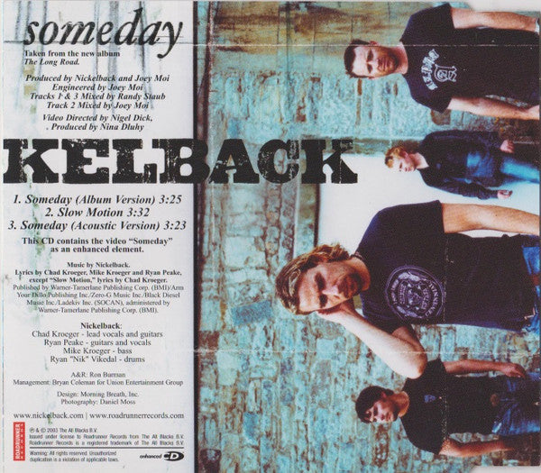 Nickelback : Someday (CD, Maxi, Single, Enh)