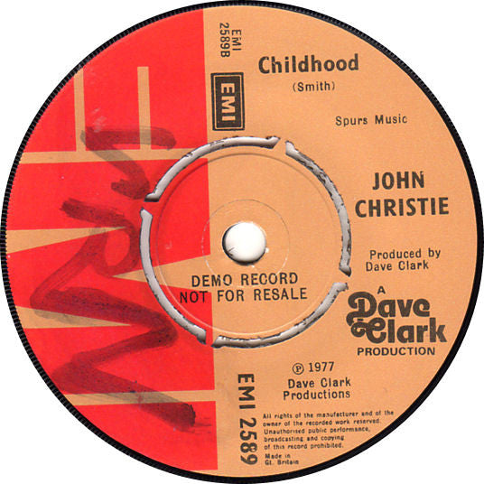 John Christie : Always Be Your Valentine (7", Single, Promo)