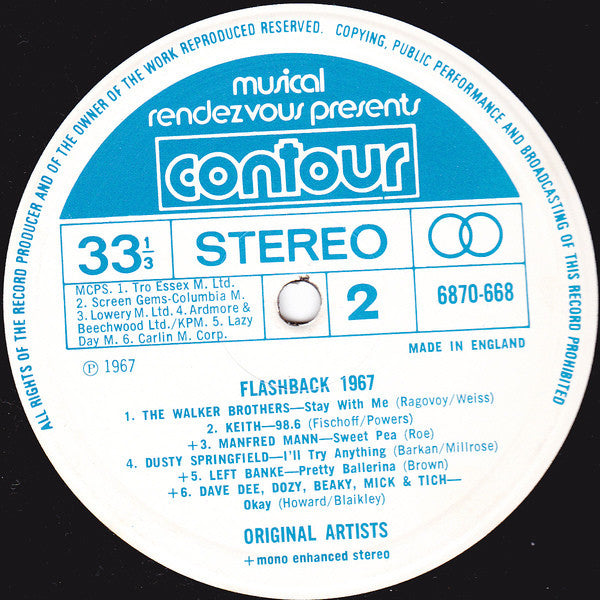 Various : Flashback 1967 (LP, Album, Comp)