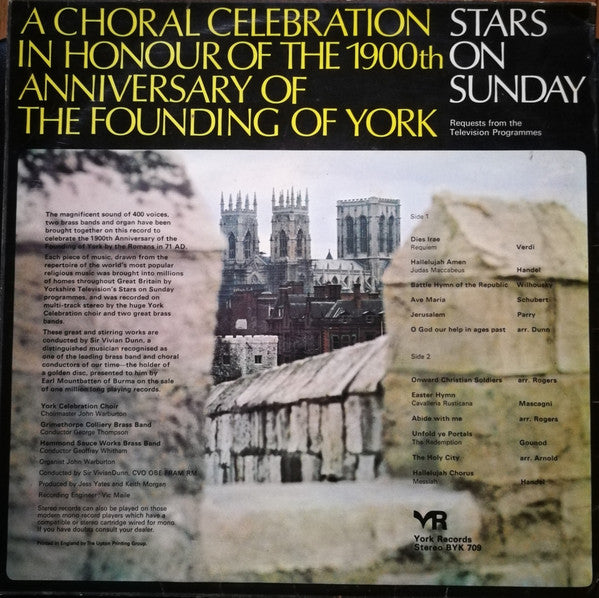 400 Voices And Two Brass Bands : Stars On Sunday - A Choral Celebration (LP)