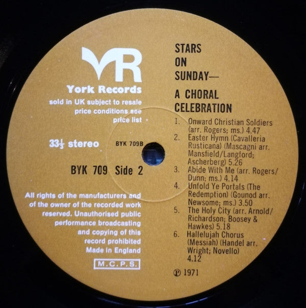 400 Voices And Two Brass Bands : Stars On Sunday - A Choral Celebration (LP)