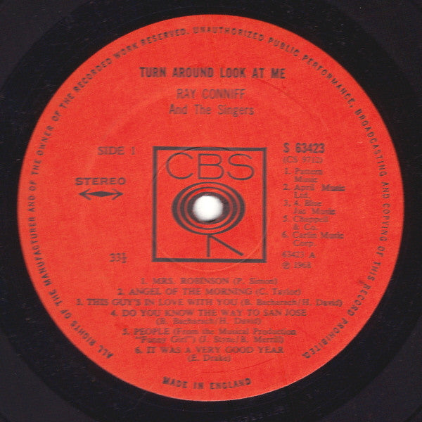 Ray Conniff And The Singers : Turn Around Look At Me (LP, Album)