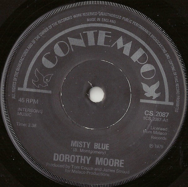 Dorothy Moore : Misty Blue (7", Single, Sol)