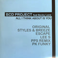 BCD Project Feat Becky Lane : All I Think About Is You (2x12", Promo)
