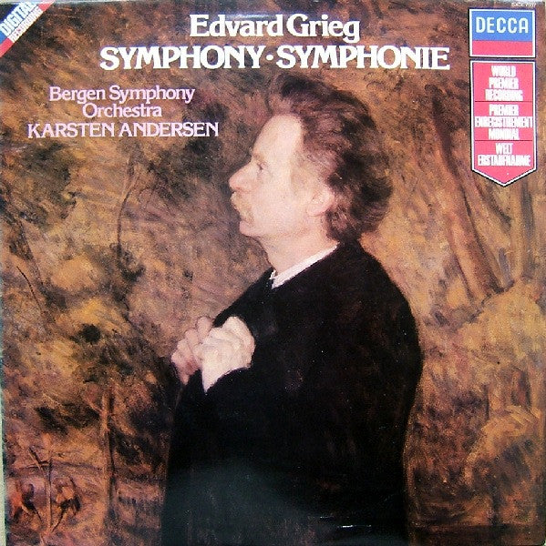 Edvard Grieg, Bergen Filharmoniske Orkester, Karsten Andersen : Symphony = Symphonie (LP)