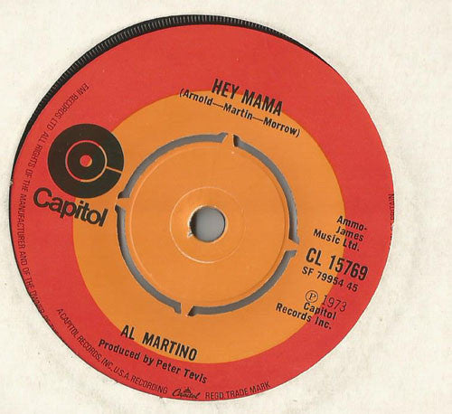 Al Martino : Hey Mama / I Love You And You Love Me (7", Single)