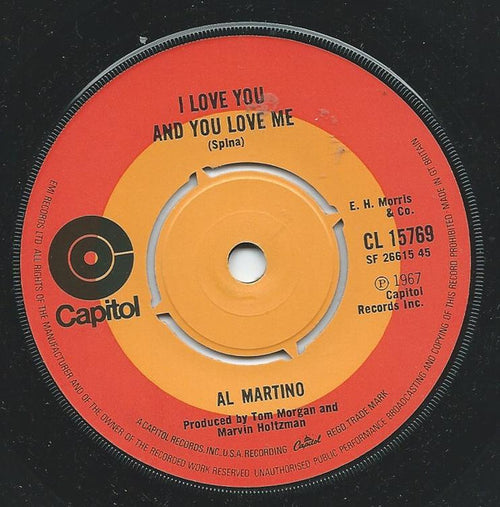 Al Martino : Hey Mama / I Love You And You Love Me (7", Single)
