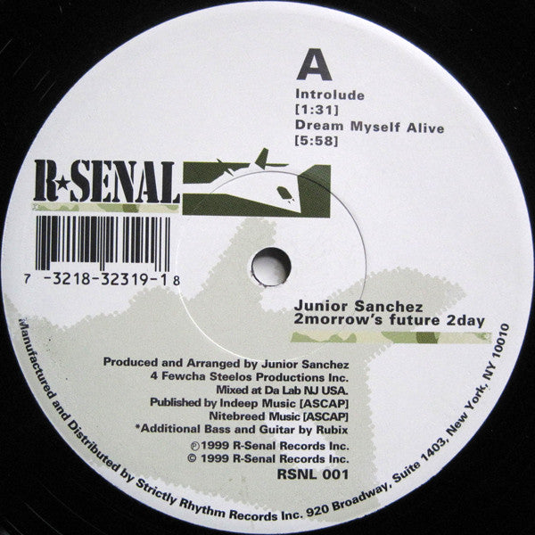 Junior Sanchez : 2Morrows Future 2Day (2x12")