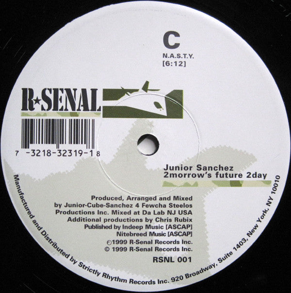 Junior Sanchez : 2Morrows Future 2Day (2x12")