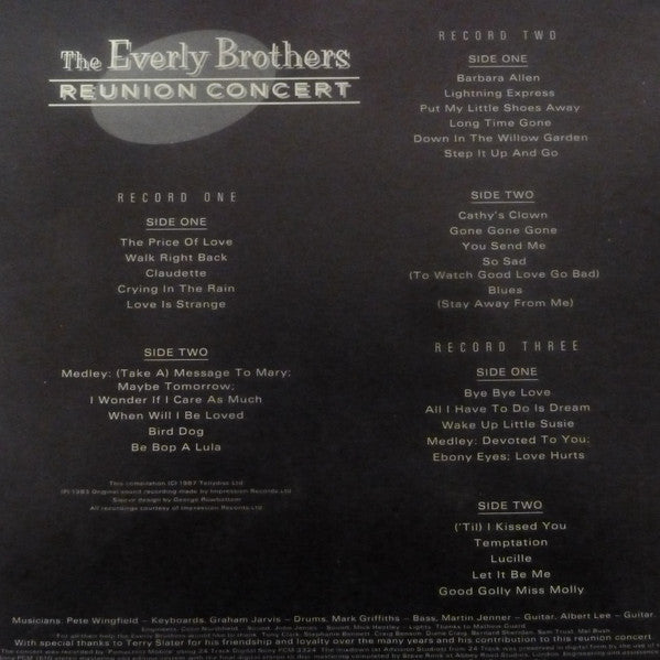 Everly Brothers : Reunion Concert (3xLP, Album + Box)