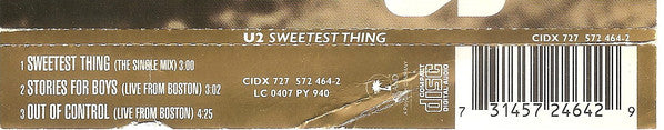 U2 : Sweetest Thing (CD, Single)