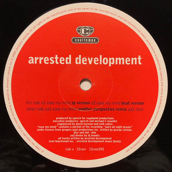 Arrested Development : Ease My Mind (12")