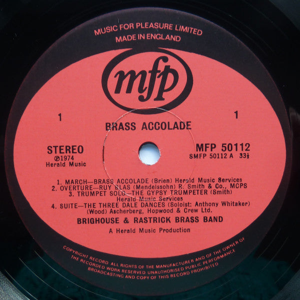 The Brighouse And Rastrick Brass Band : Brass Accolade (LP)