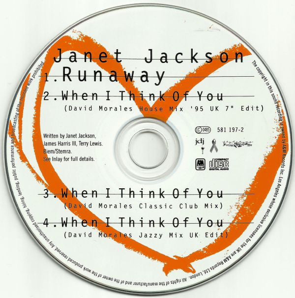Janet Jackson : Runaway (CD, Single, PDO)