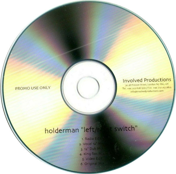 Holderman : Left / Right Switch (CDr, Single, Promo)
