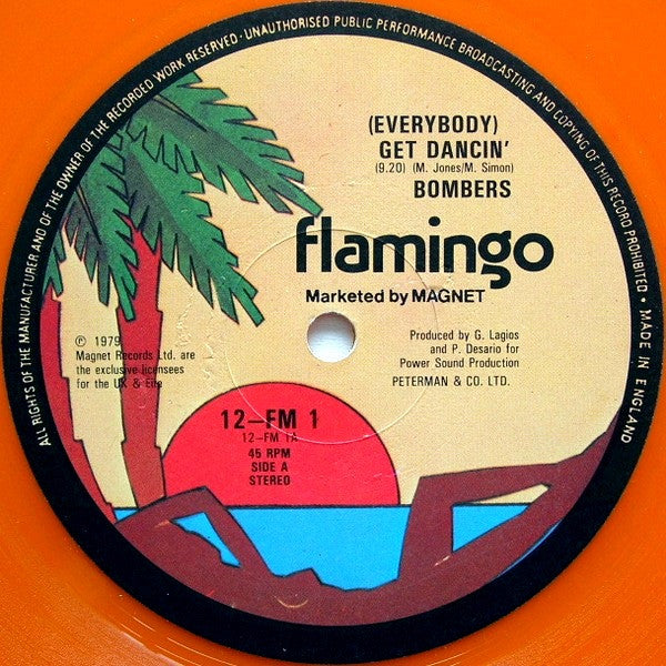 Bombers : (Everybody) Get Dancin' / Music Fever (12", Single, Ltd, Ora)