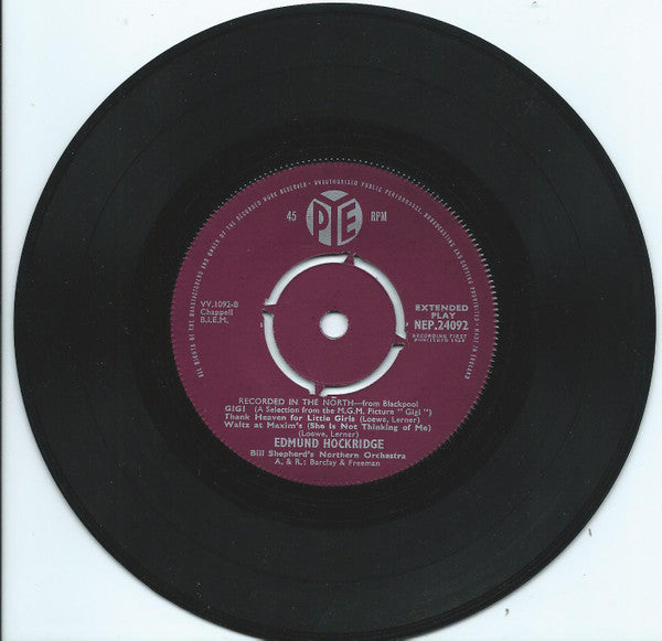 Edmund Hockridge With Bill Shepherd 's Northern Orchestra : A Selection From The M.G.M. Picture "Gigi" (7", EP)
