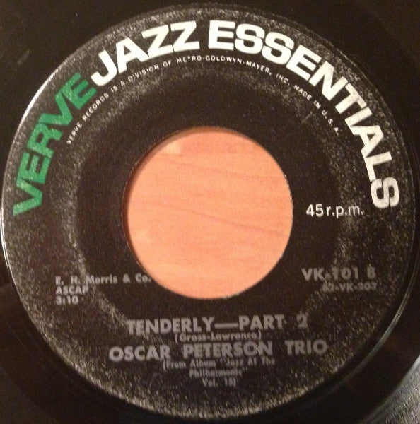 The Oscar Peterson Trio : Tenderly (7", Single)