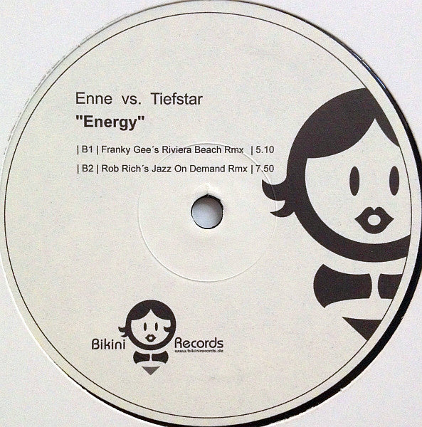 DJ Enne Vs. Tiefstar : Energy (12")