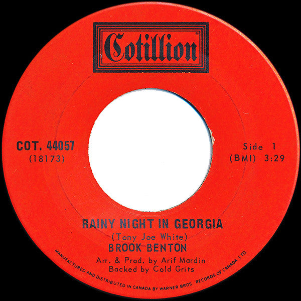 Brook Benton : Rainy Night In Georgia / Where Do I Go From Here (7", Single)
