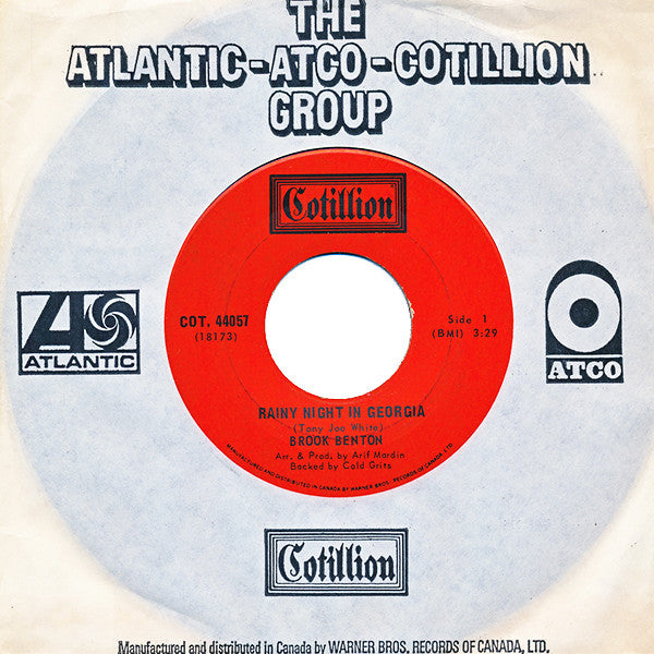 Brook Benton : Rainy Night In Georgia / Where Do I Go From Here (7", Single)