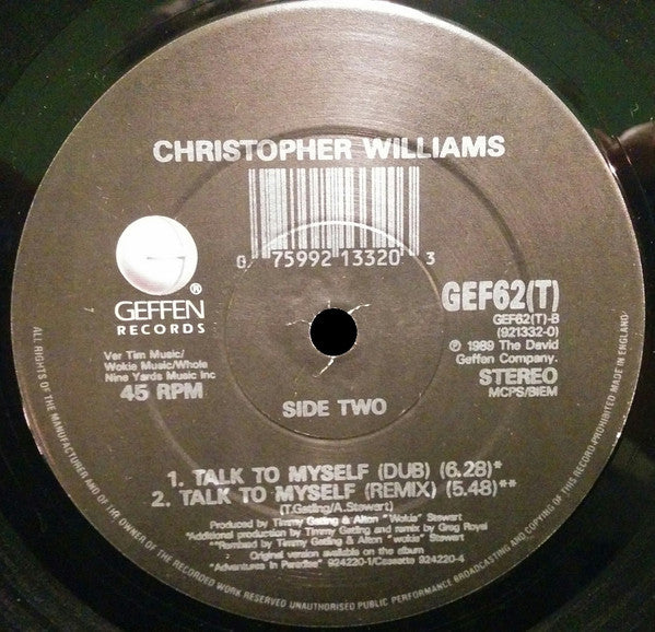 Christopher Williams : Talk To Myself (12")