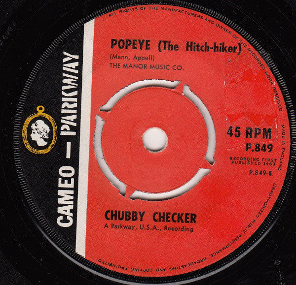 Chubby Checker : Limbo Rock / Popeye (The Hitch-hiker) (7", Single)
