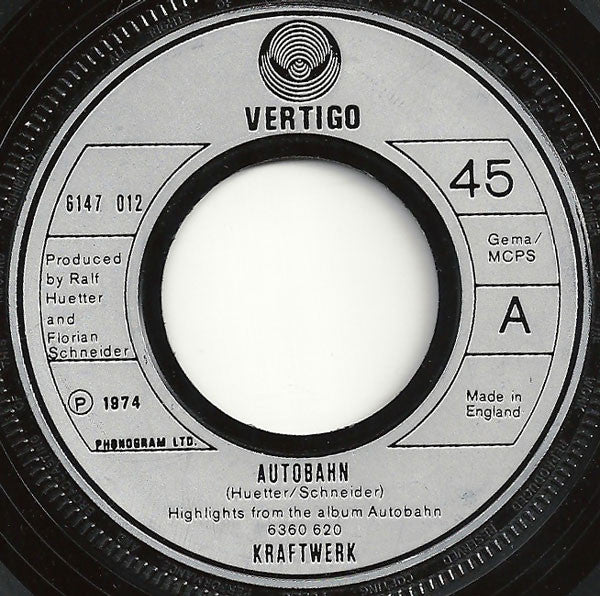 Kraftwerk : Autobahn (7", Single)