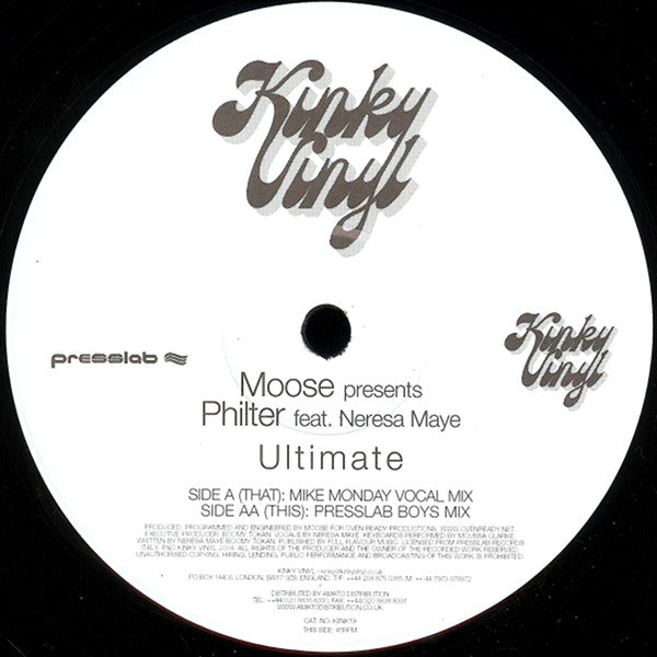 Philter Feat. Neresa Maye : Ultimate (12")