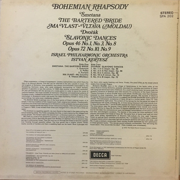 Israel Philharmonic Orchestra : Bohemian Rhapsody (LP, RE)