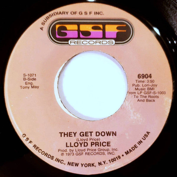 Lloyd Price : Trying To Slip (Away) (7", Pla)