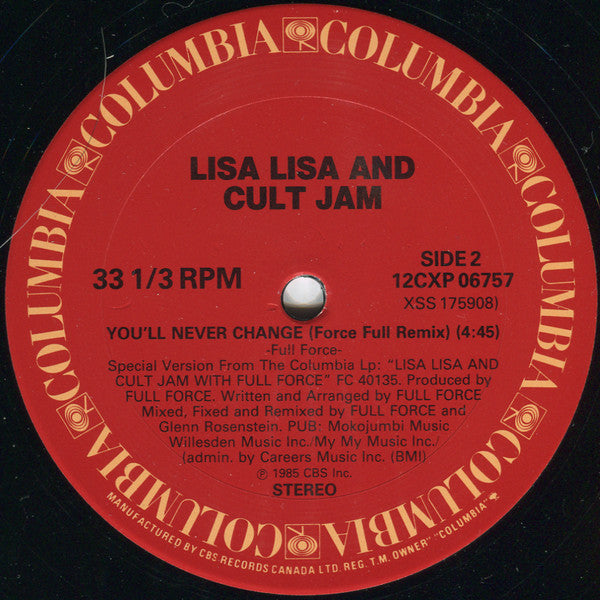 Lisa Lisa & Cult Jam : Head To Toe (12")