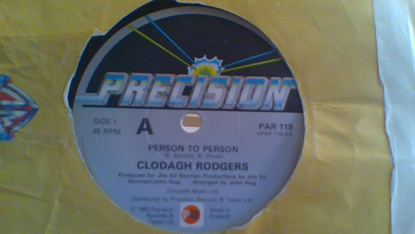 Clodagh Rodgers : Person To Person / My Simple Heart (7")
