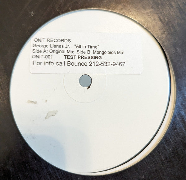George Llanes, Jr. : All In Time (12", TP, W/Lbl, Sti)