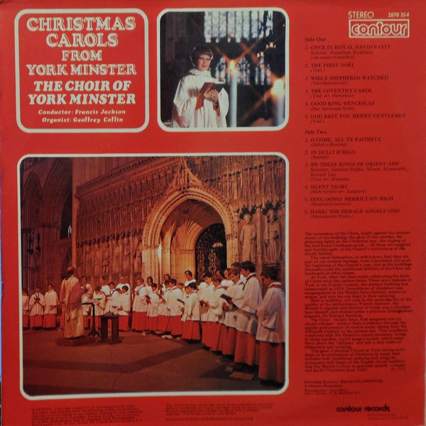 York Minster Choir : Christmas Carols From York Minster (LP, Comp)