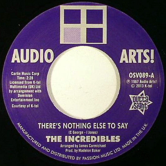 The Incredibles (2) / Audio Arts Strings : There's Nothing Else To Say (7")