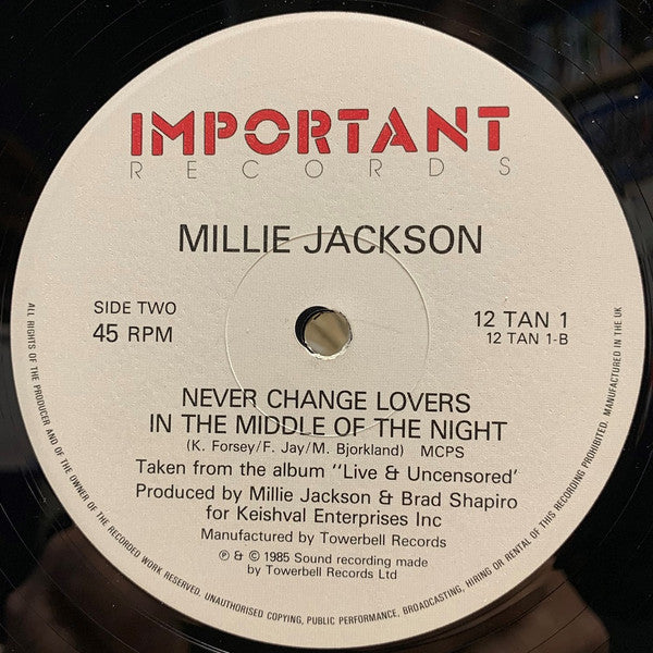 Millie Jackson : It's Gonna Take Some Time This Time (12", Single)