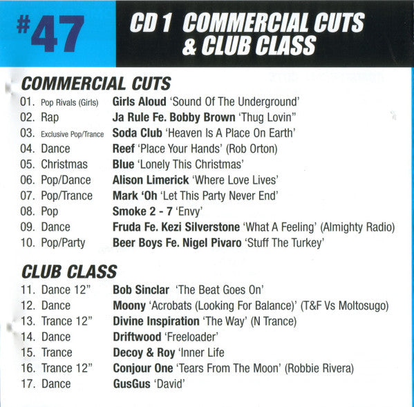 Various : DMC Presents DJ Only #47 (2xCD, Comp, Promo)