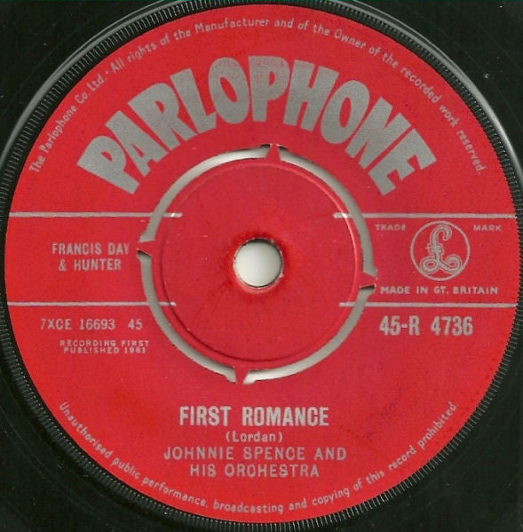 Johnnie Spence And His Orchestra : Wheels (7")