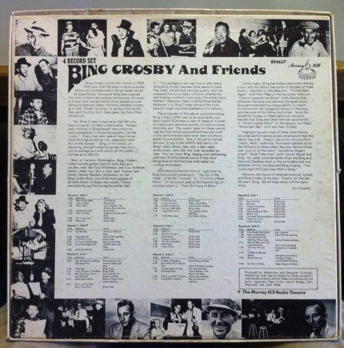 Bing Crosby & His Friends : Murray Hill Radio Theatre Presents Bing Crosby And His Friends (4xLP, Comp + Box)