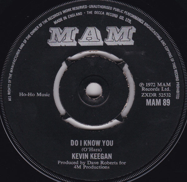 Kevin Keegan : It Ain't Easy (7", Single)