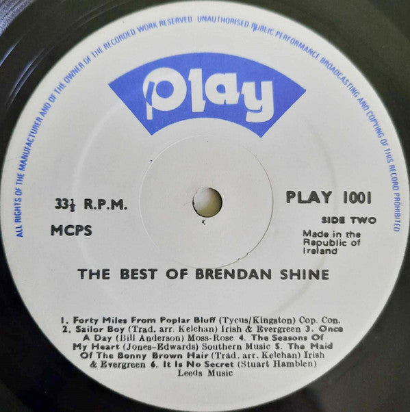 Brendan Shine : The Best Of Brendan Shine (LP, Album)