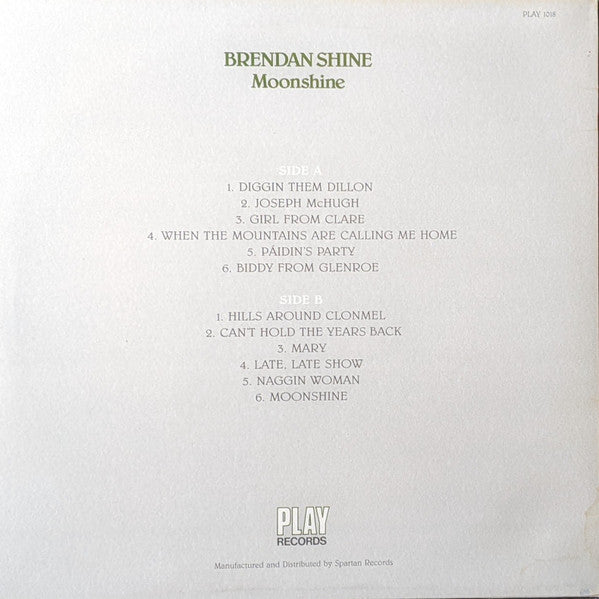 Brendan Shine : Moonshine (LP)