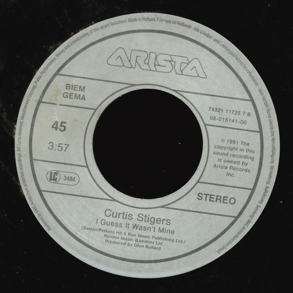 Curtis Stigers : Never Saw A Miracle (7", Single)