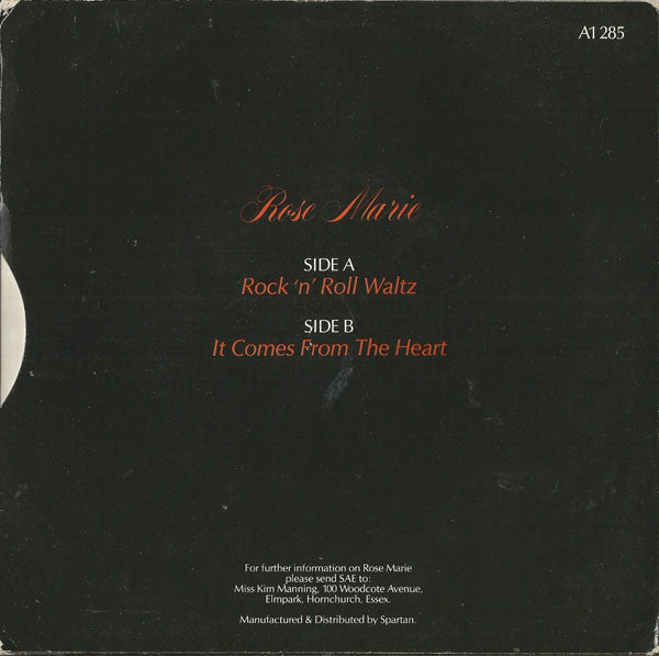 Rose Marie (3) : Rock 'N' Roll Waltz (7")