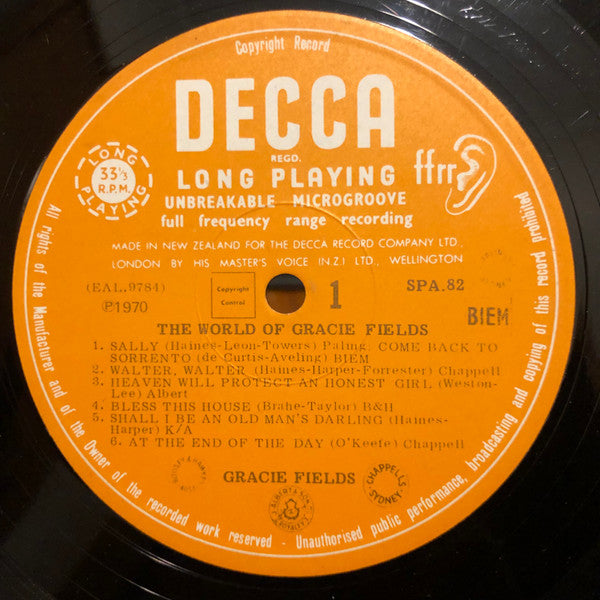 Gracie Fields : The World Of Gracie Fields (LP, Comp)