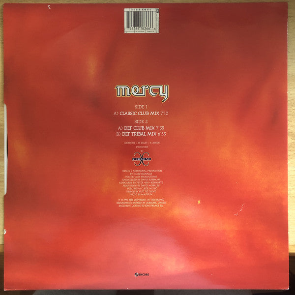 Cerrone : Mercy (12")